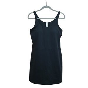 ELLE Sport Black Dress Tank Top Built In Shorts Athletic Casual Medium M